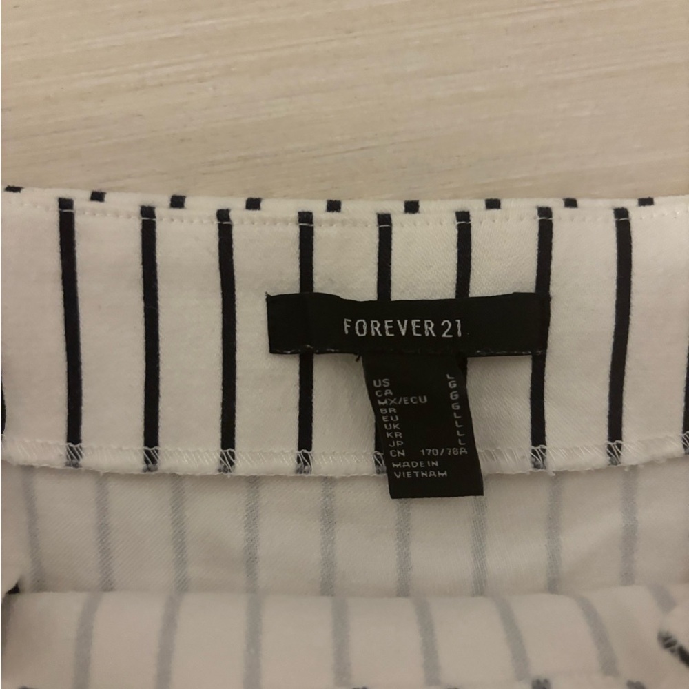 Forever 21 Black and White Striped Mini Skirt - Picture 7 of 7